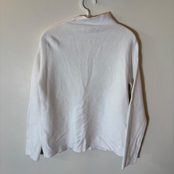 Eileen Fisher Organic‎ Cotton Mockneck Sweater Size Petite Small - Picture 7 of 7